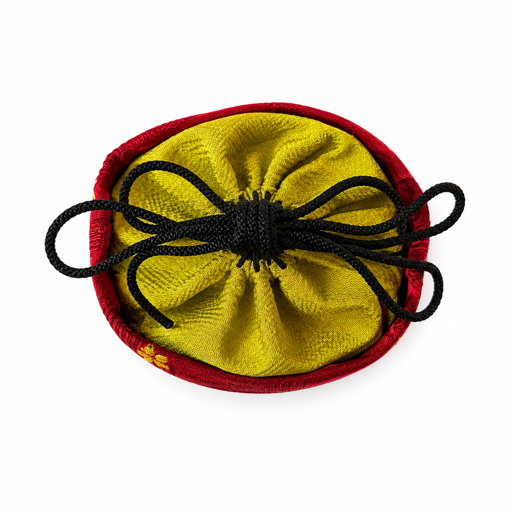 Red Japanese Bamboo Basket Bag